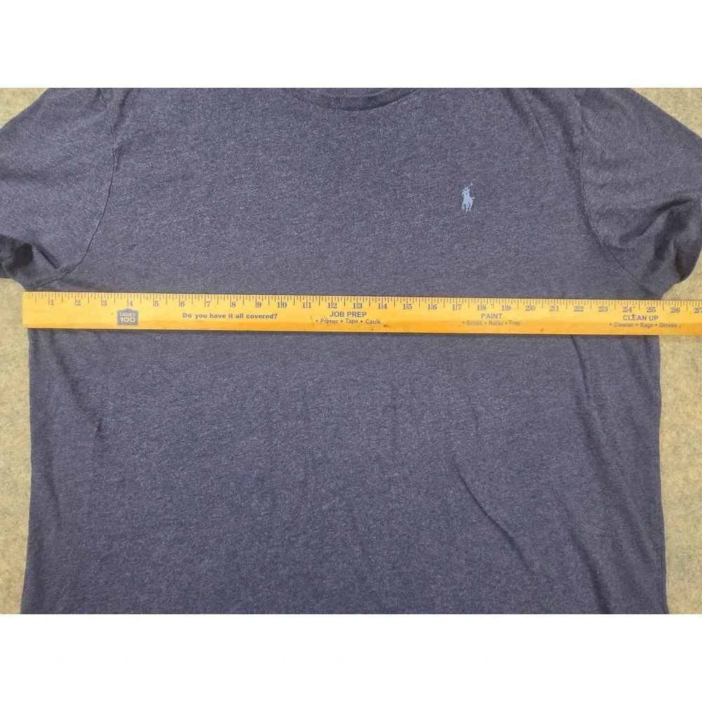 Polo Ralph Lauren Mens XXL Navy Blue Heather Cotton Short Sleeve Pony T-Shirt